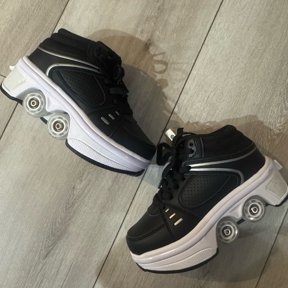 Kids 2 in 1 boys/ girls/ unisex roller skate shoes kids 5 - Picture 6 of 12